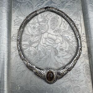 MX Michael Morrison Mixed Silver and Gold Metal Necklace